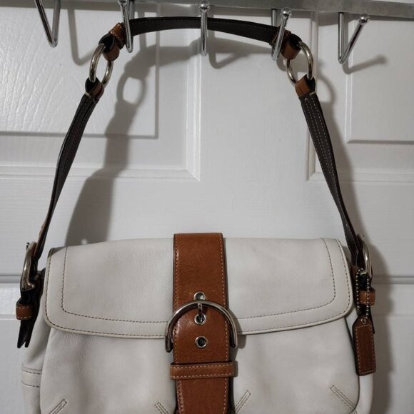 Vintage Y2K White Mini Leather Square Soho Shoulder Bag - Picture 8 of 8